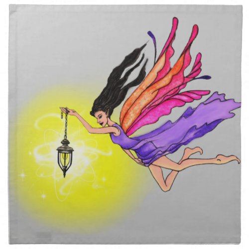 Glowing Lantern Fairy Napkin