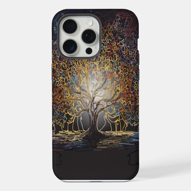 Glowing Life Tree Iphone Case (Back)