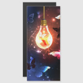 Glowing Light Bulb with Night Butterflies (Front/Back)
