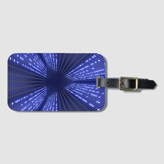 glowing light luggage tag (Front Horizontal)