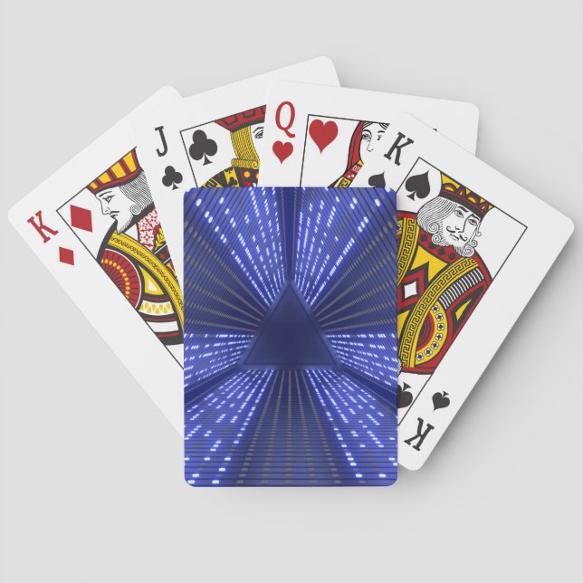 glowing light poker cards (Back)