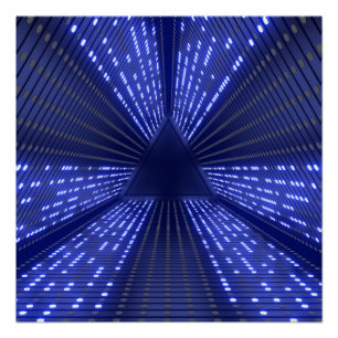 glowing light poster