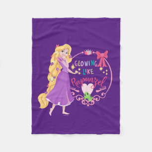 Glowing Like Rapunzel Fleece Blanket