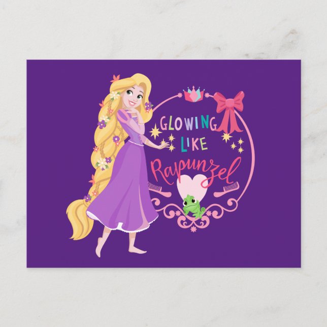 Glowing Like Rapunzel Postcard (Front)