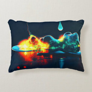 Glowing Liquid Drip Accent Pillow