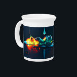 Glowing Liquid Drip Beverage Pitcher<br><div class="desc">Artwork by Brady Arnold</div>