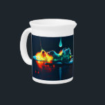 Glowing Liquid Drip Beverage Pitcher<br><div class="desc">Artwork by Brady Arnold</div>