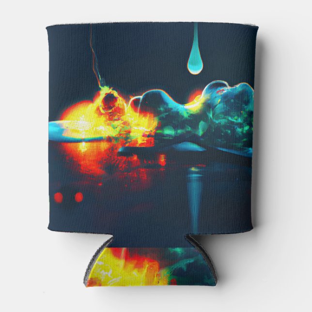 Glowing Liquid Drip Can Cooler (Front)
