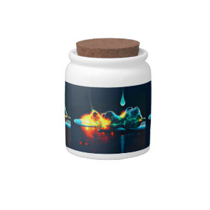 Glowing Liquid Drip Candy Jar