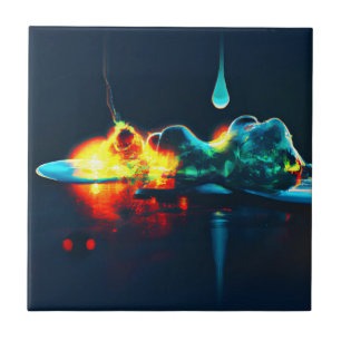 Glowing Liquid Drip Ceramic Tile
