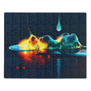 Glowing Liquid Drip Jigsaw Puzzle