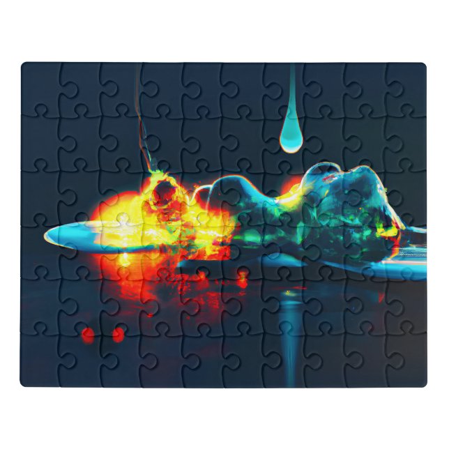 Glowing Liquid Drip Jigsaw Puzzle (Puzzle Horizontal)