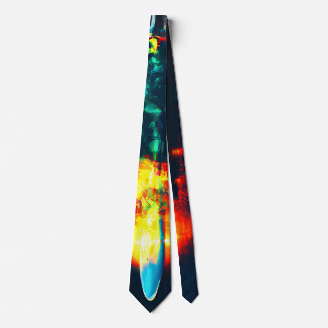 Glowing Liquid Drip Neck Tie (Front)