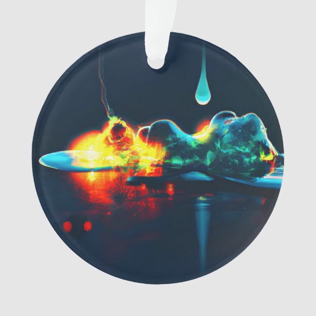 Glowing Liquid Drip Ornament (Front)