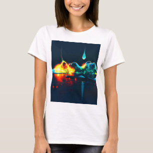 Glowing Liquid Drip T-Shirt