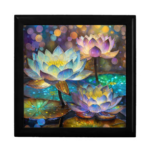 Glowing Lotus Flowers Trio Gift Box