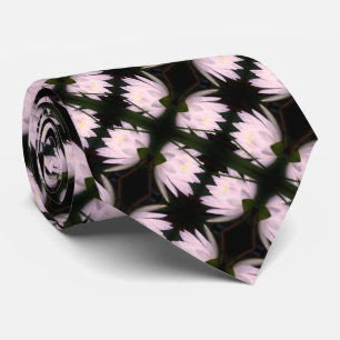 Glowing Lotus Water Lily Flower Pattern      Neck Tie