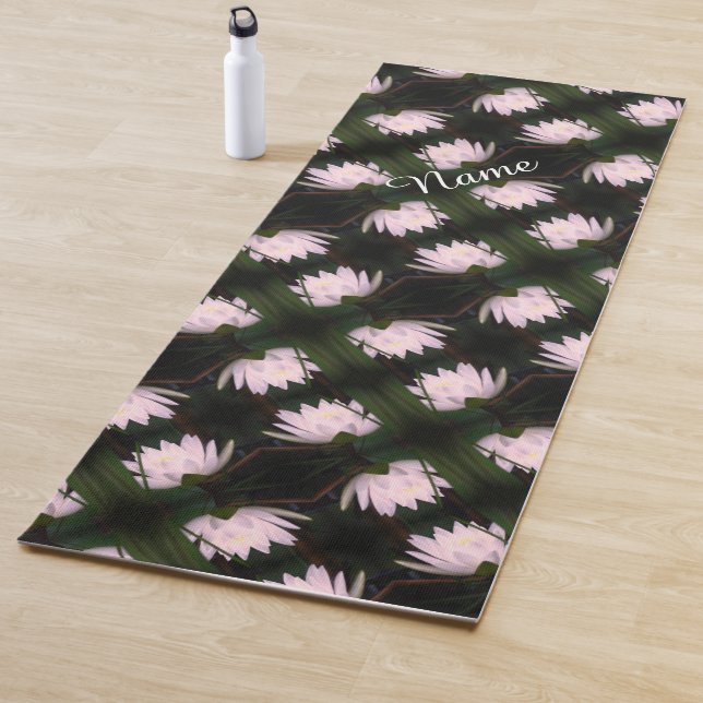 Glowing Lotus Water Lily Flower Personalized     Yoga Mat (In Situ)