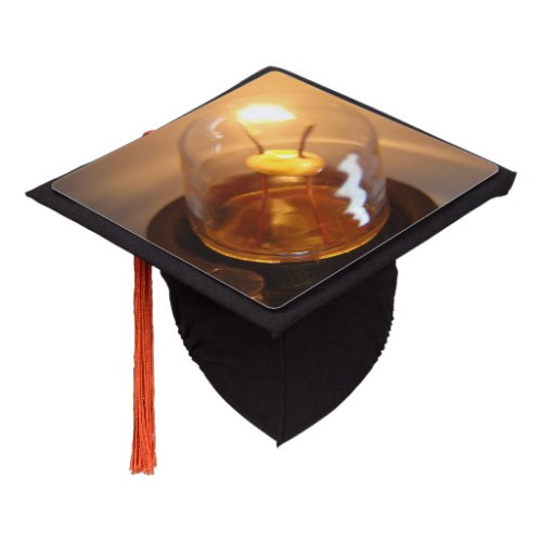 Glowing Low Voltage Light Bulb Graduation Cap Topper