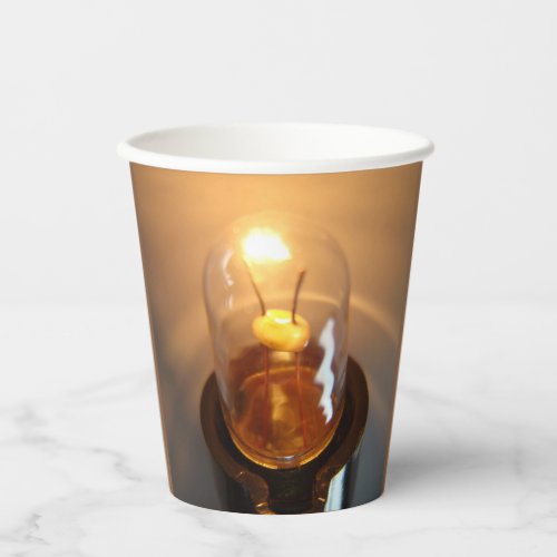 Glowing Low Voltage Light Bulb Paper Cups