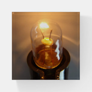 Glowing Low Voltage Light Bulb Paperweight