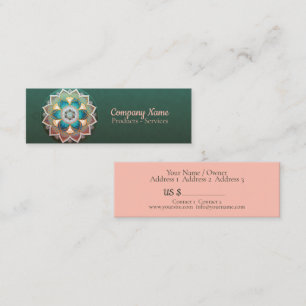 Glowing Mandala - Business Card, Price Tag