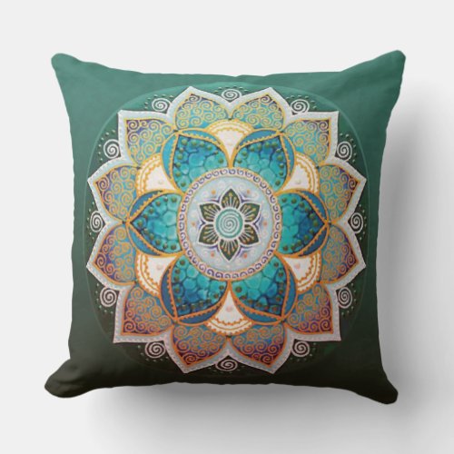 Glowing Mandala _ Pillow