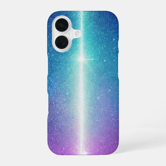 Glowing Milky Way and Aurora Phone Case (Back)