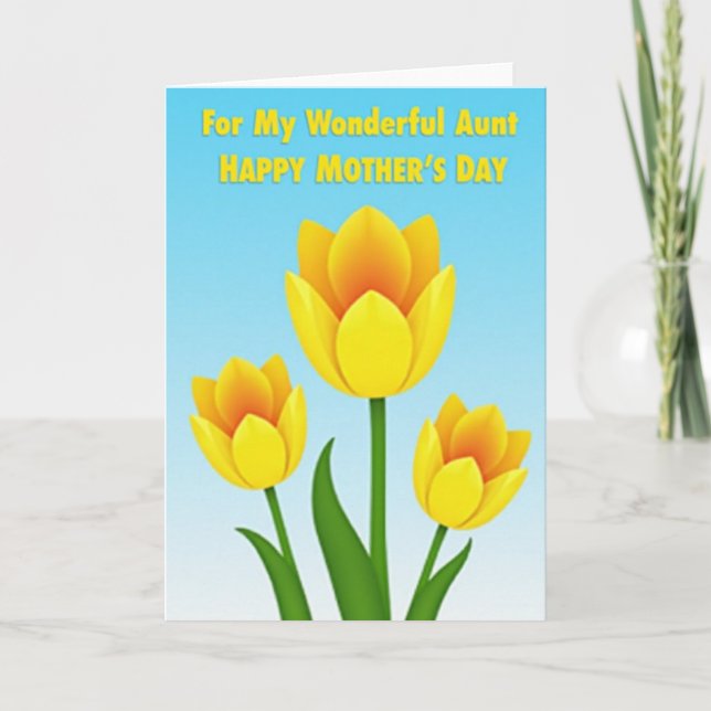Glowing Mothers Day Message Card (Front)