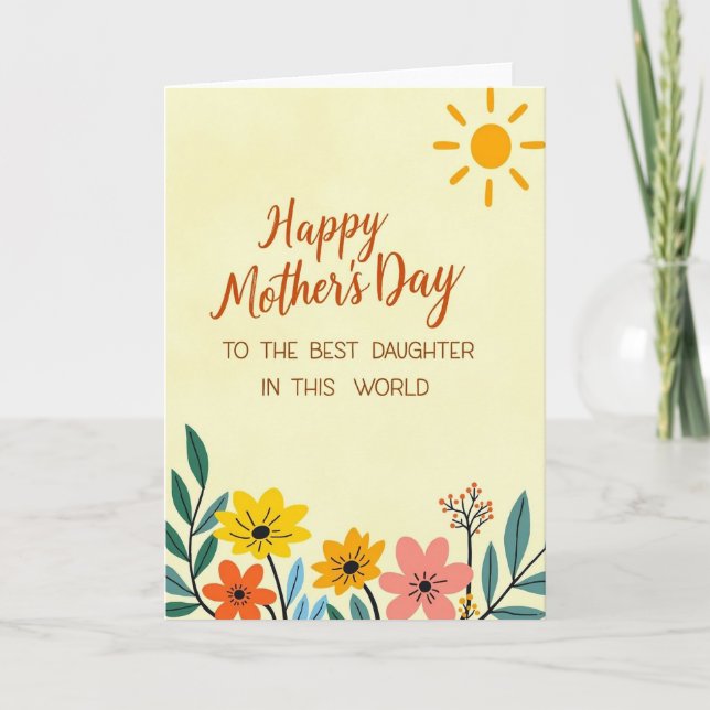 Glowing Mothers Day Praise Card (Front)