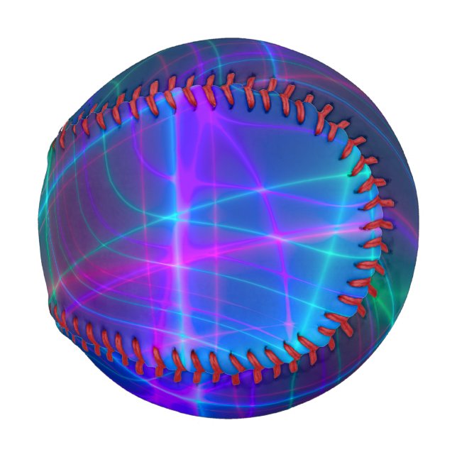 Glowing Multicolored Rays Baseball (Front Right)