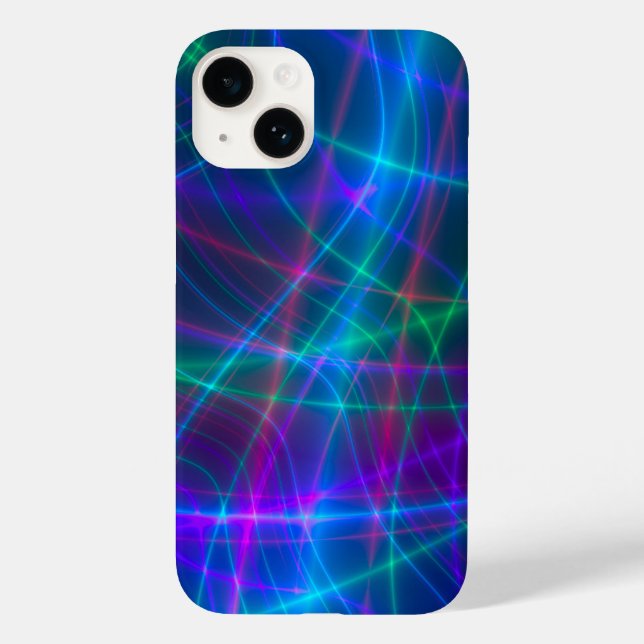 Glowing Multicolored Rays Case-Mate iPhone Case (Back)