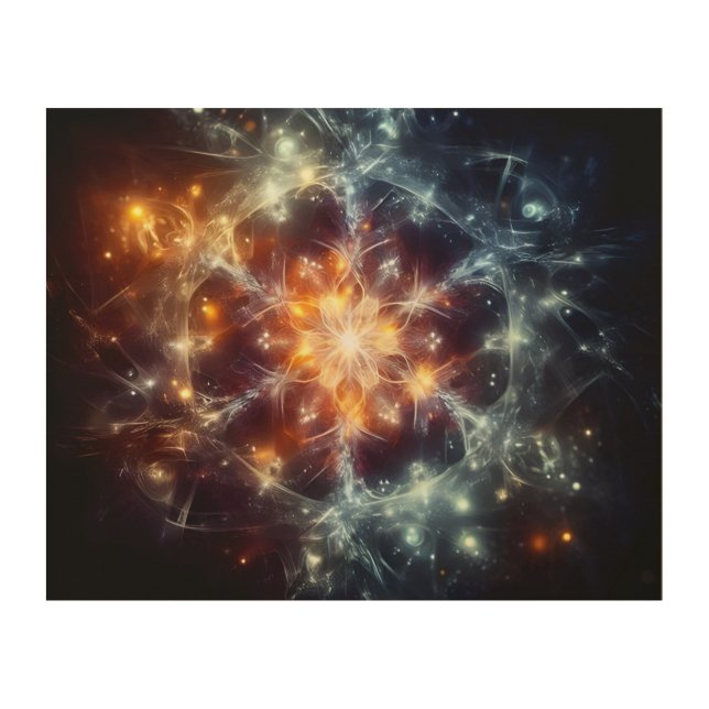 Glowing Mystique: Abstract Art with Enigmatic Elem (Front)