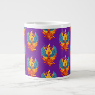 Glowing mythological Fantasy Phoenix Bird Giant Coffee Mug