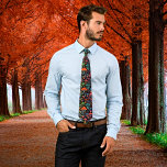 Glowing Neon Bioluminescent Mushrooms Neck Tie<br><div class="desc">Step into a world of vibrant nostalgia with our Groovy pattern of bioluminescent mushrooms neck tie. Each mushroom emanates a neon glow, creating an otherworldly atmosphere reminiscent of retro comic art. Our design is crafted with sharp focus and high detail, ensuring a mesmerizing visual experience. Let this unique accessory add...</div>