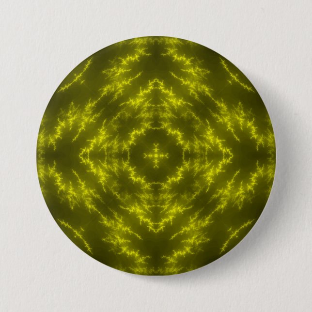 Glowing Neon Electric Thunder Bolts Button (Front)