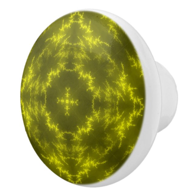 Glowing Neon Electric Thunder Bolts Ceramic Knob (Right)