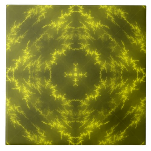Glowing Neon Electric Thunder Bolts Ceramic Tile