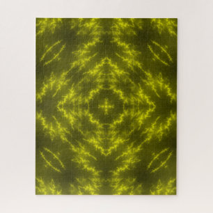 Glowing Neon Electric Thunder Bolts Jigsaw Puzzle