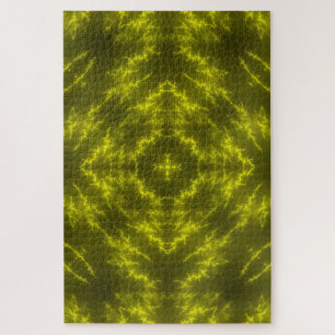 Glowing Neon Electric Thunder Bolts Jigsaw Puzzle