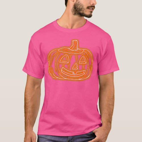 Glowing Neon O Lantern T_Shirt