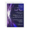 Glowing Neon Stars Bat Mitzvah Invitation purple