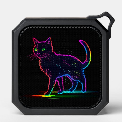 Glowing Neon Walking Cat Bluetooth Speaker