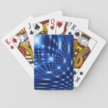 Glowing Net Fractal Playing Cards at Zazzle