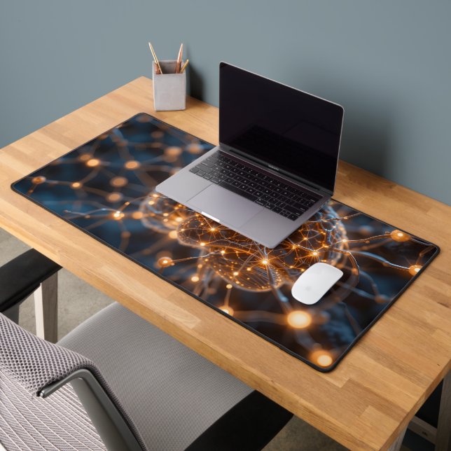 Glowing Neural Learning Desk Mat (Office 2)