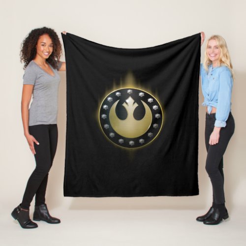 Glowing New Republic Logo Fleece Blanket