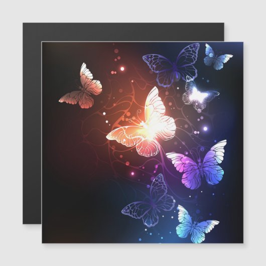 Glowing Night Butterflies (Front/Back)