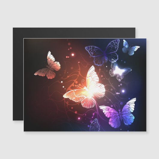 Glowing Night Butterflies (Front/Back)