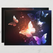 Glowing Night Butterflies (Front/Back)
