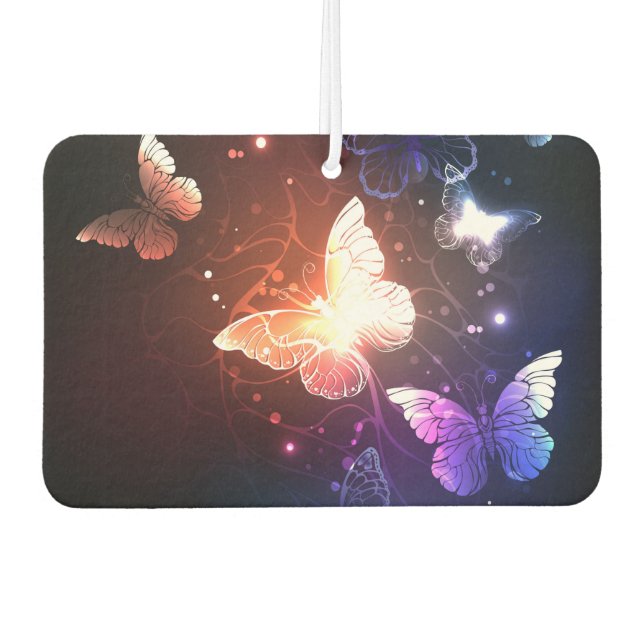Glowing Night Butterflies Air Freshener (Front)